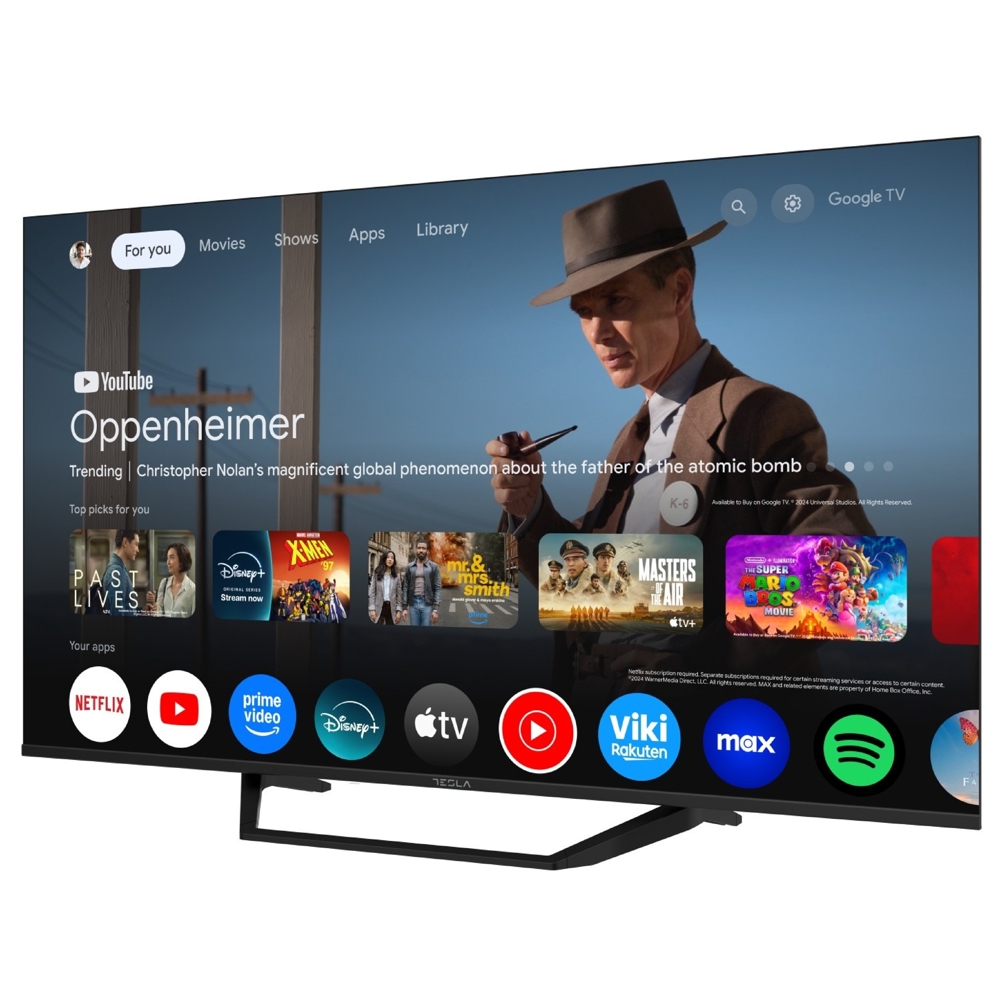 ტელევიზორი Tesla 50E655BUS, 50”, 4K UHD, USB, HDMI, BT, WIFI, Black