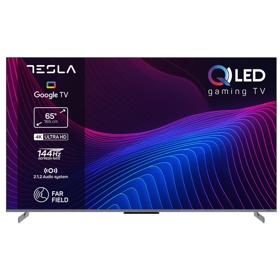 ტელევიზორი Tesla G65S949GUS QLED, 65", 4K UHD, USB, HDMI, LAN, BT, WIFI, Grey