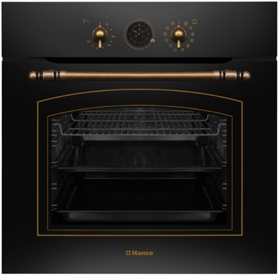 ჩასაშენებელი ელექტრო ღუმელი Hansa BOEA69876, 3600W, 77L, Built-In Electric Oven, Black
