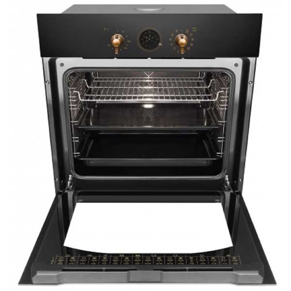 ჩასაშენებელი ელექტრო ღუმელი Hansa BOEA69876, 3600W, 77L, Built-In Electric Oven, Black