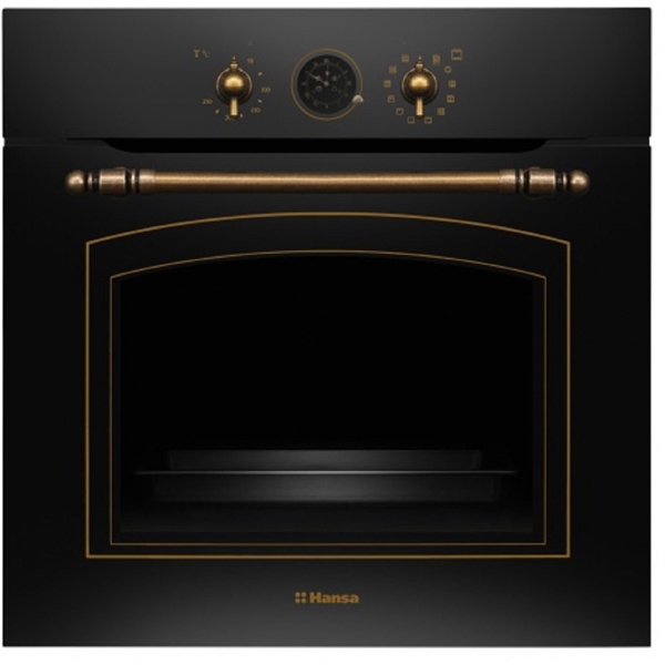 ჩასაშენებელი ელექტრო ღუმელი Hansa BOEA69876, 3600W, 77L, Built-In Electric Oven, Black
