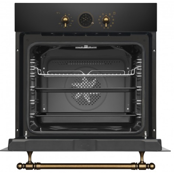ჩასაშენებელი ელექტრო ღუმელი Hansa BOEA69876, 3600W, 77L, Built-In Electric Oven, Black
