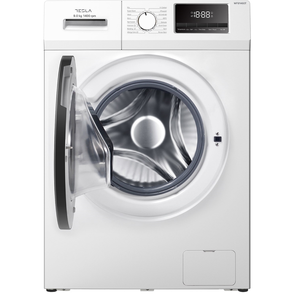 Washing Machine Tesla WF91460T, 9Kg, 1400Rpm, A, 62Db, White