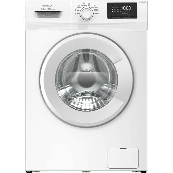 Washing Machine Tesla WF61030T, 6Kg, 1000Rpm, E, 62dB, White