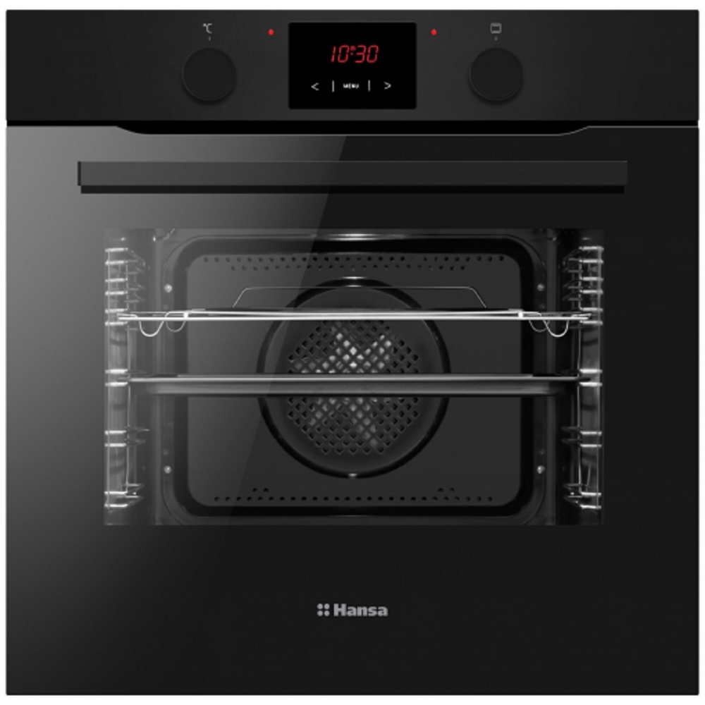 ჩასაშენებელი ელექტრო ღუმელი Hansa BOES68431, 3500W, 77L, Built-In Electric Oven, Black