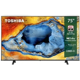 ტელევიზორი Toshiba 75C350NE, 4K UHD, Smart TV, USB, HDMI, BT, WIFI, Black
