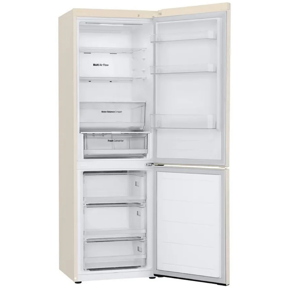 Refrigerator LG GR-B459FVFW.ASEQMER, 344L, A++, 35Db, No Frost, Beige