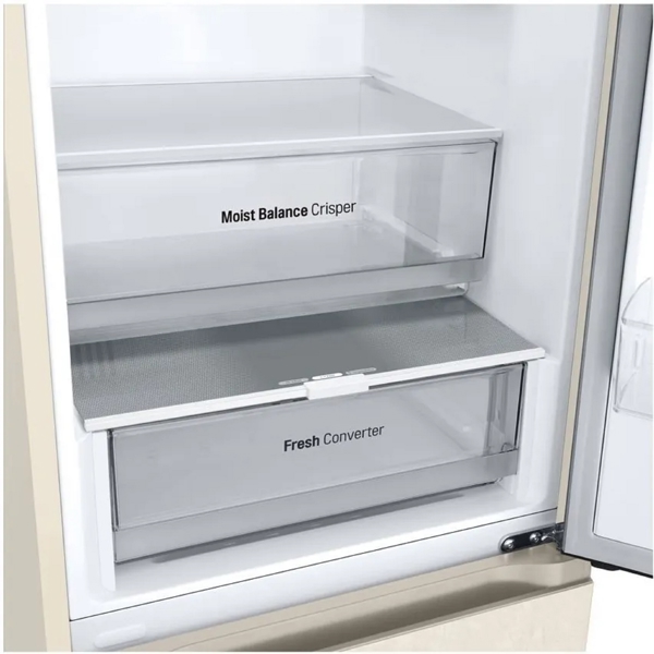 მაცივარი LG GR-B459FVFW.ASEQMER, 344L, A++, 35Db, No Frost, Refrigerator, Beige