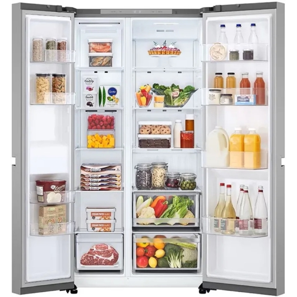 მაცივარი LG GR-B257KLJW.APYQMER, 625L, A+, No Frost, Refrigerator, Silver