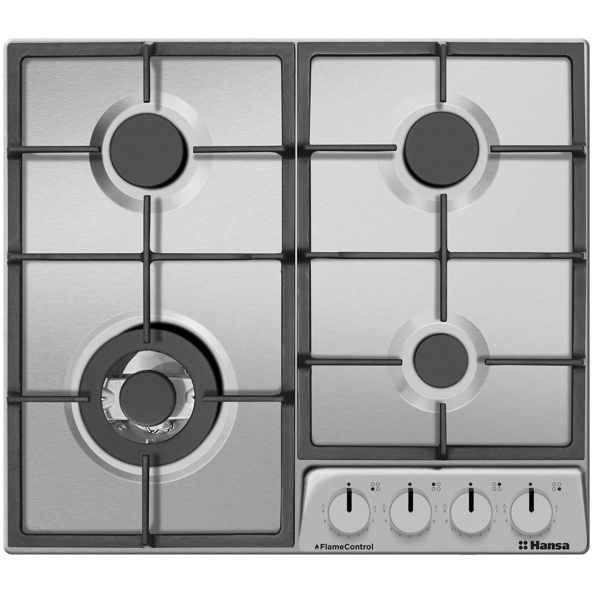 ჩასაშენებელი გაზის ქურის ზედაპირი Hansa BHGI63170, Built-in Gaz Cooktop, Stainless Steel
