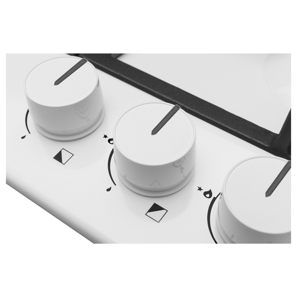 ჩასაშენებელი გაზის ქურის ზედაპირი Hansa BHGW630301, Built-in Gas Cooktop, White