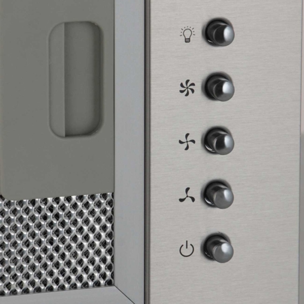 ჩასაშენებელი გამწოვი Hansa OMP6211IH, 400m³/h, Built-in Hood, Silver
