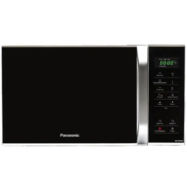 მიკროტალღური ღუმელი Panasonic NN-ST34HMZUE, 25L, 800W, Microwave Oven, Black/Silver