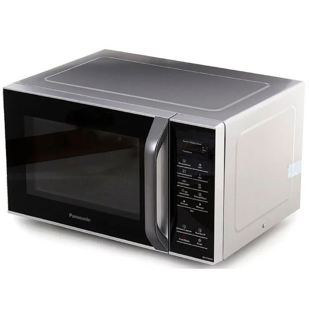 მიკროტალღური ღუმელი Panasonic NN-ST34HMZUE, 25L, 800W, Microwave Oven, Black/Silver