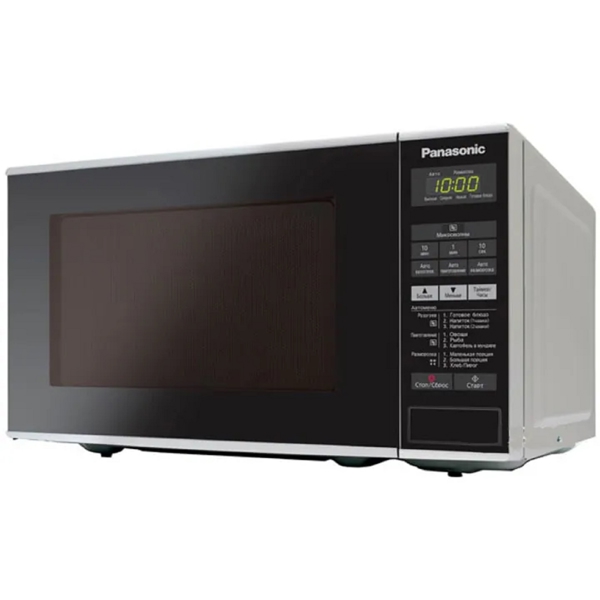 მიკროტალღური ღუმელი Panasonic NN-ST254MZUE, 20L, 800W, Microwave Oven, Black/Silver