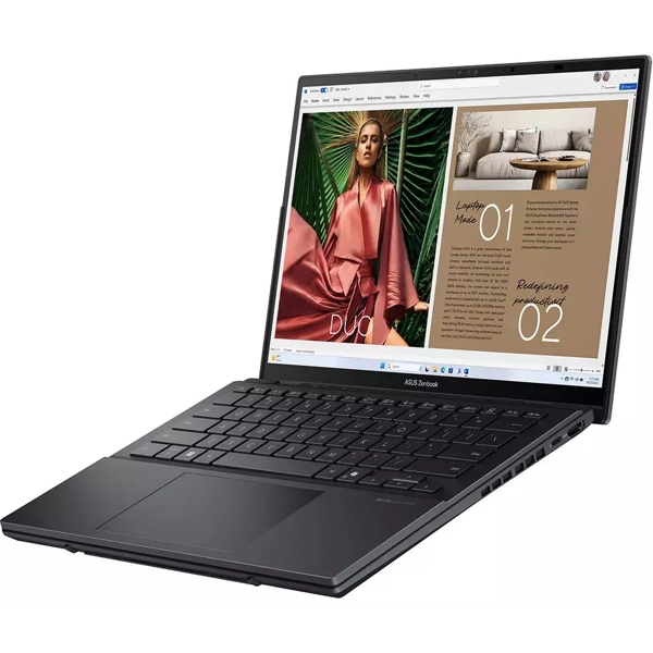Notebook Asus 90NB14X1-M00320 Zenbook Duo 14 OLED, 14", Ultra 9-285H, 32GB, 1TB SSD, Integrated, W11H, Grey
