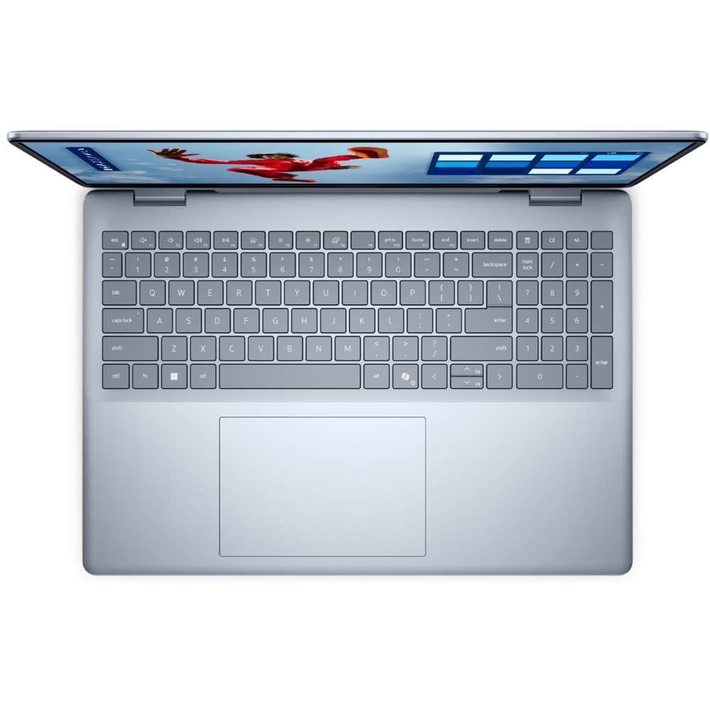 ნოუთბუქი Dell DB16250 16 Plus, 16", Ultra 9-288V, 32GB, 1TB SSD, Integrated, W11P, Ice Blue