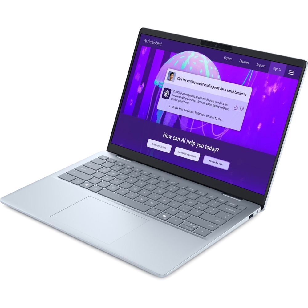 Notebook Dell DB14250 14 Plus, 14", Ultra 9-288V, 32GB, 1TB SSD, Integrated, W11P, Ice Blue