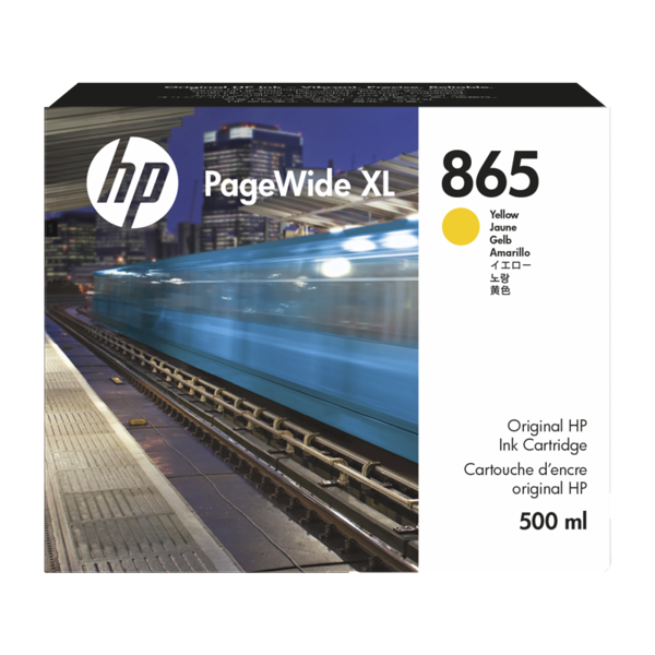 კარტრიჯი HP 3ED84A 865 PageWide XL, Ink Cartridge, 500Ml, Yellow