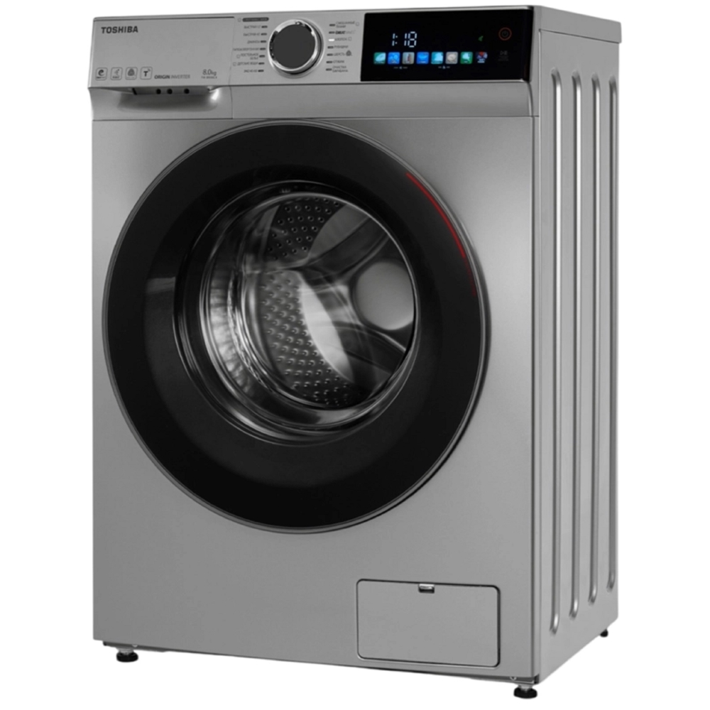 Washing Machine Toshiba TW-BN90C4UZ(SK), 8Kg, 1400Rpm, A, 72dB, Silver
