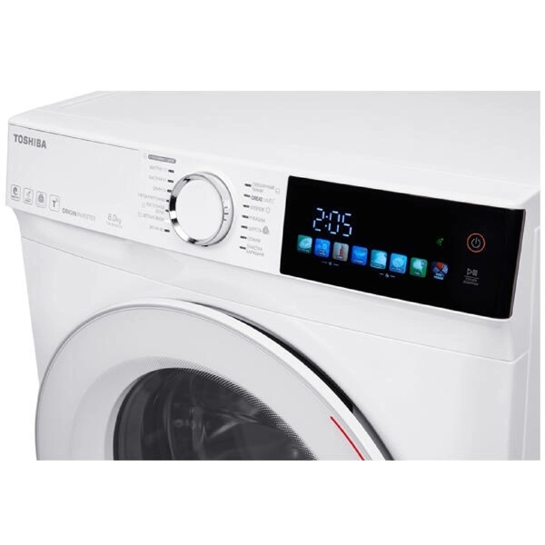 სარეცხი მანქანა Toshiba TW-BN90C4UZ(MK), 8Kg, 1400Rpm, A, 75dB, Washing Machine, White