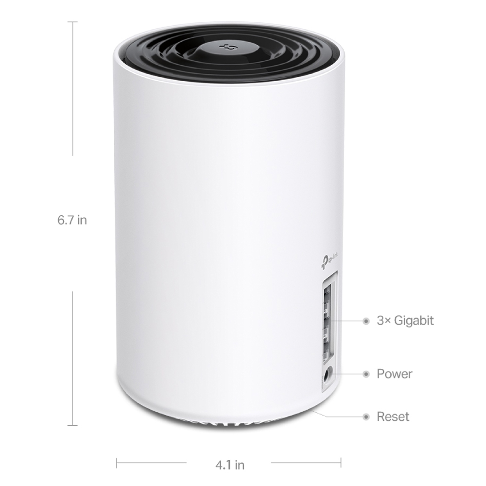 Home Mesh WiFi 7 System TP-Link DECO XE75(2-PACK), 2402Mbps, White