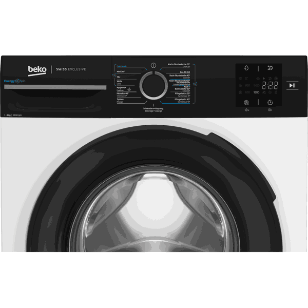 Washing Machine Beko WM218C b300, 8Kg, 1400Rpm, A, 76dB, White