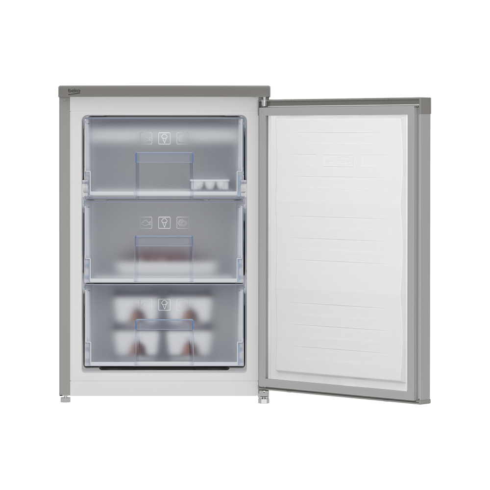 საყინულე Beko RFNE102K20S, 85L, A, 42Dba, Freezer, Silver