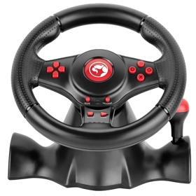 კომპიუტერული საჭე Marvo GT-903 ONAGA 30, Android, PS4, PS3, XBOX One, XBOX 360, Racing Wheel, Black