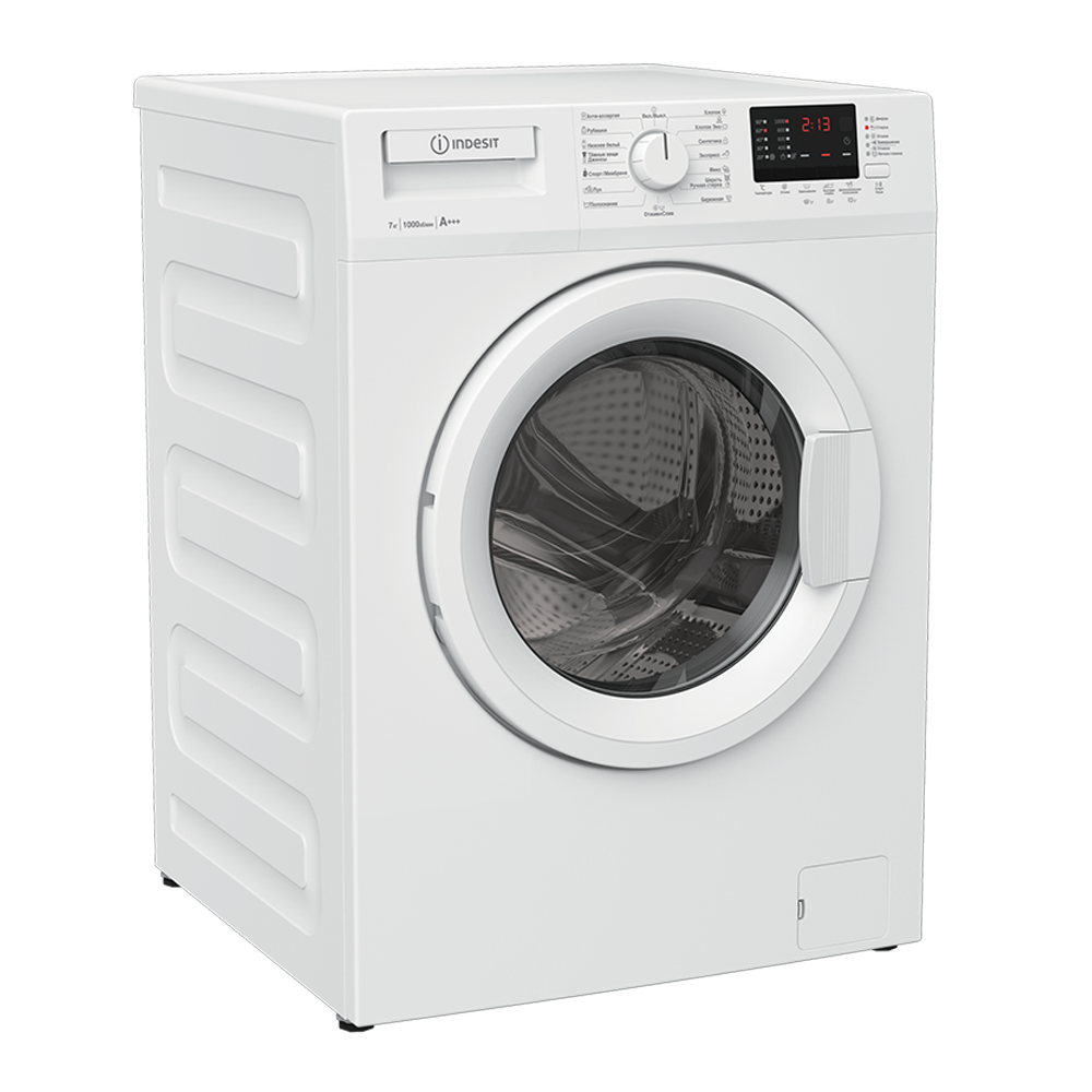 Washing Machine Indesit WIN710W, 7Kg, 1000Rpm, A+++, 75dB, White