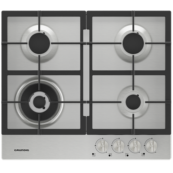 Built-in Gas Cooktop Grundig GIGA 6234250 X, Stainless steel