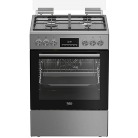 Gas Cooker Beko FBM 6230 TXDNSN, 4 Gas, Black/Grey
