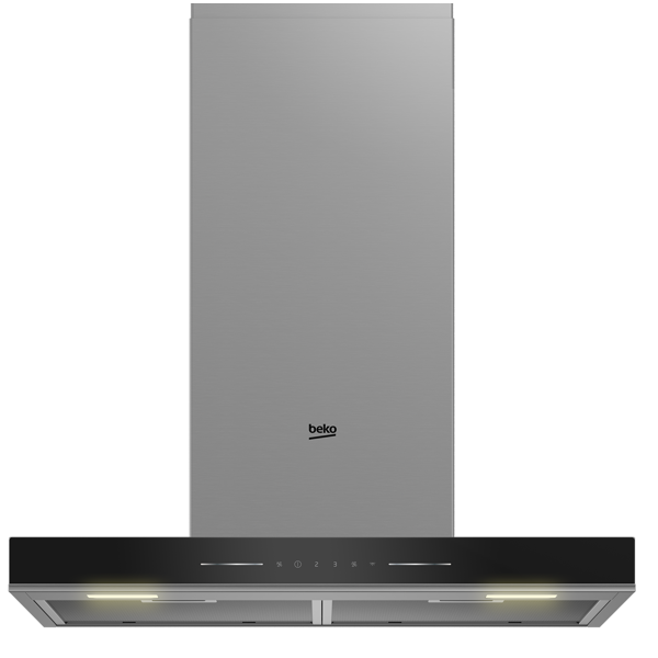 Hood Beko BHCB66641BBHS, 710m³/h, Black/Silver