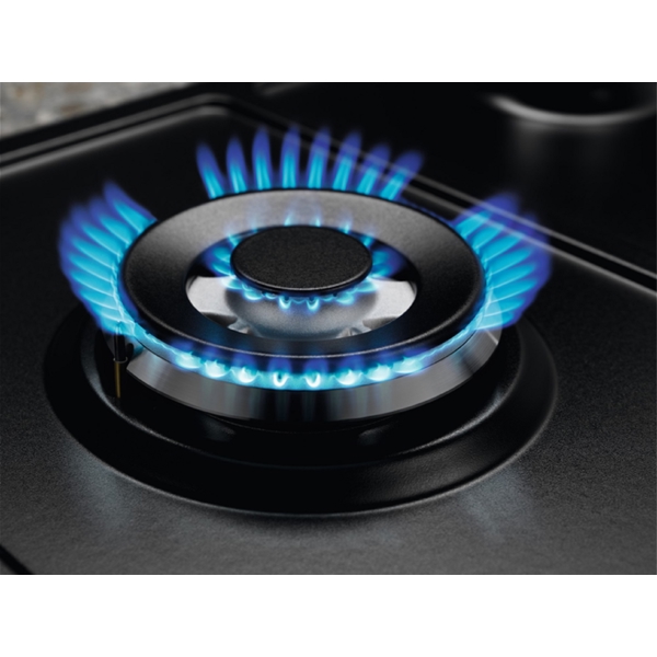 ჩასაშენებელი გაზის ქურის ზედაპირი Electrolux KGS6436K, Built-in Gas Cooktop, Black