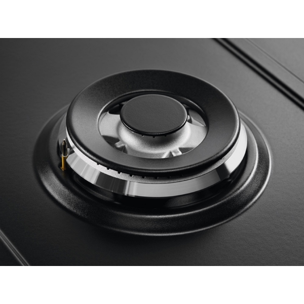 ჩასაშენებელი გაზის ქურის ზედაპირი Electrolux KGS6436K, Built-in Gas Cooktop, Black