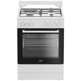 Gas Cooker Beko FBE63131WCS, 3 Gas + 1 electric, White