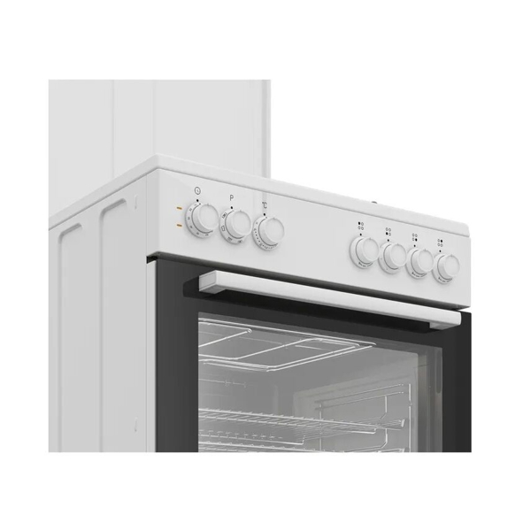 Gas Cooker Beko FBE63131WCS, 3 Gas + 1 electric, White