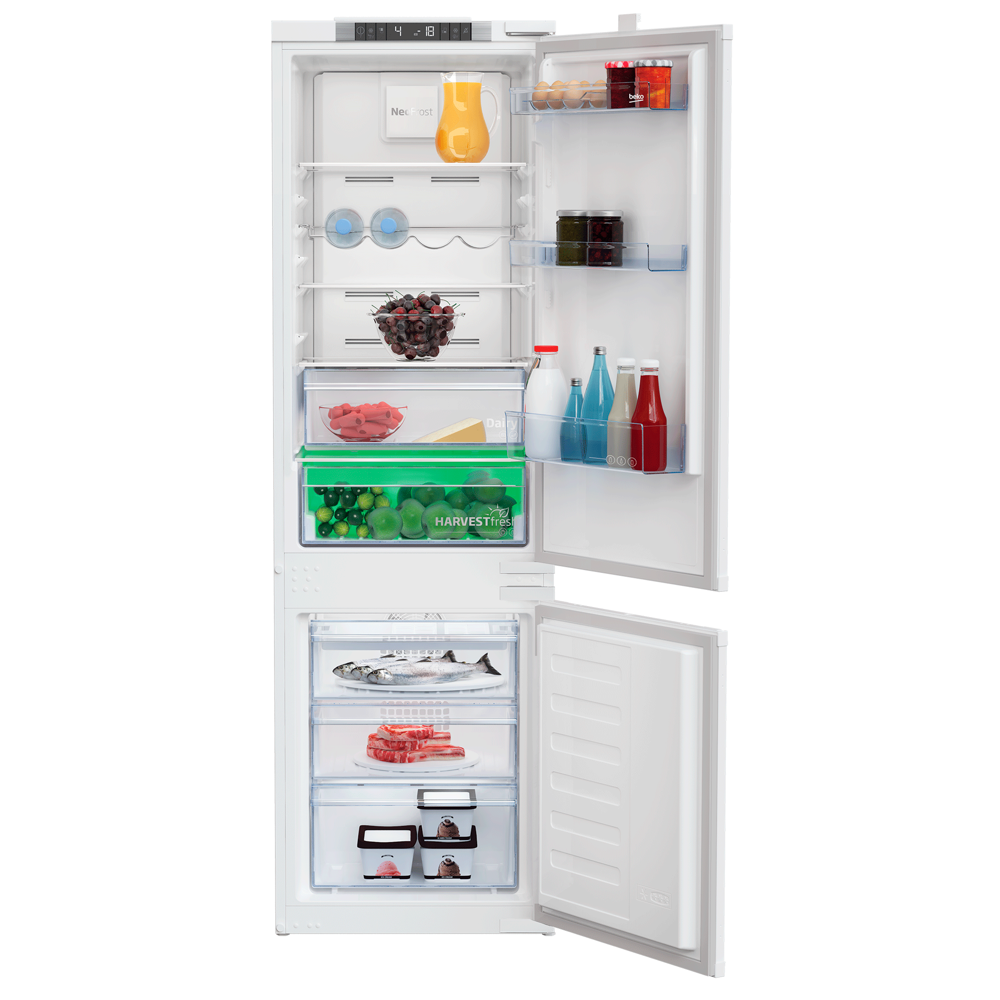 ჩასაშენებელი მაცივარი Beko BCNA275E3S b300, 275L, A++, 40db, No Frost, Built-in Refrigerator, White