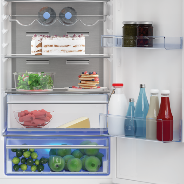 Built-in Refrigerator Beko BCNA275E3S b300, 275L, A++, 40db, No Frost, White