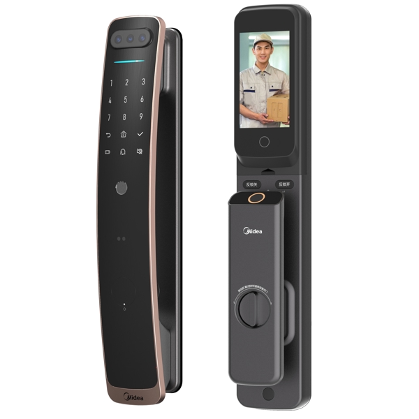 კარის ჭკვიანი საკეტი Midea BF550 PLUS, Smart Door Lock, Black