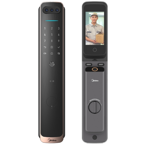 კარის ჭკვიანი საკეტი Midea BF550 PLUS, Smart Door Lock, Black