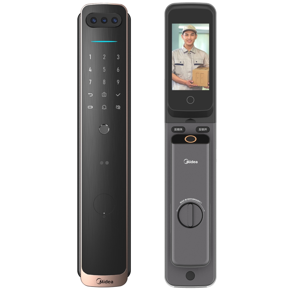 კარის ჭკვიანი საკეტი Midea BF550 PLUS, Smart Door Lock, Black