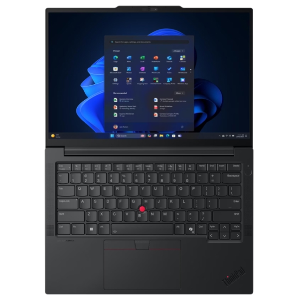 ნოუთბუქი Lenovo 21T9003WGX Thinkpad E14 G7, 14", Ultra 5-210H, 16GB, 512GB SSD, Integrated, Black