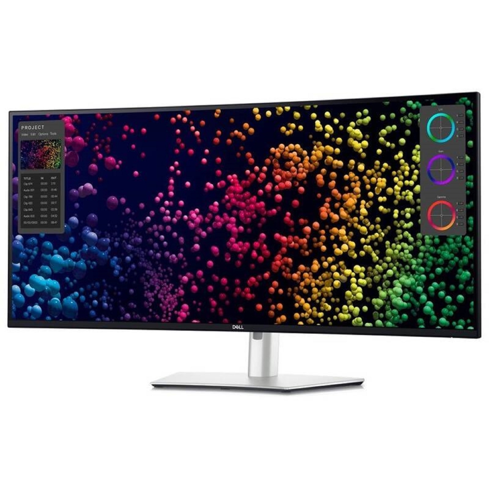 Curved Monitor Dell 210-BMDV UltraSharp 40 U4025QW, 40", WUHD, IPS, USB, Type-C, DP, HDMI, LAN, Silver