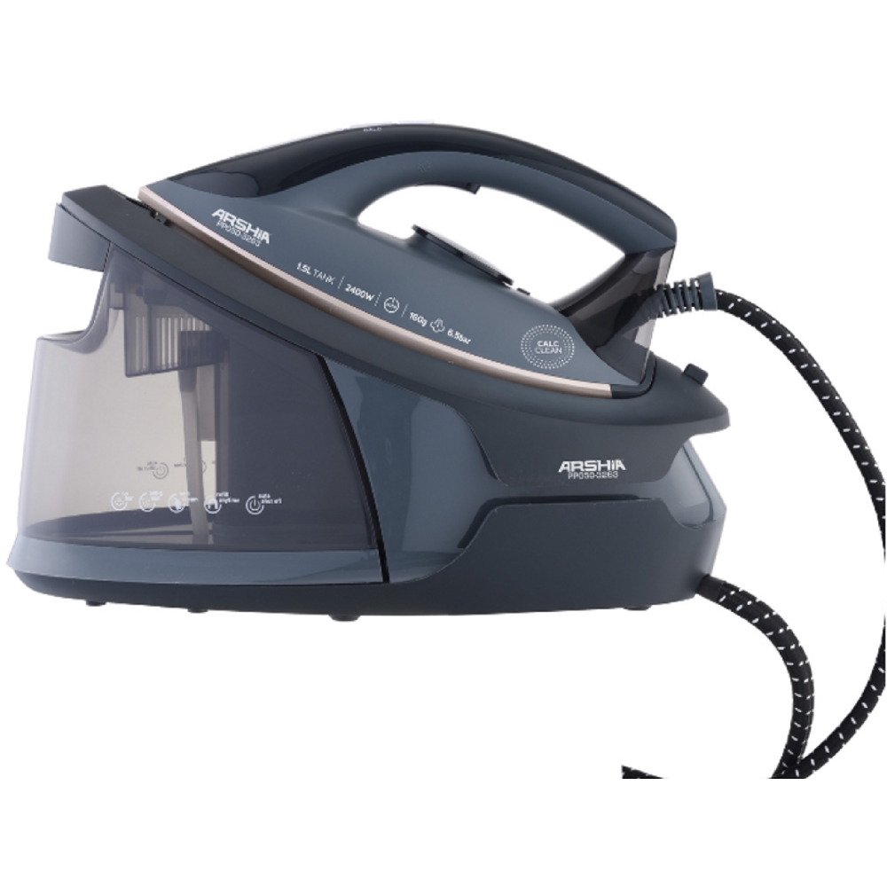 ორთქლის უთო Arshia PP050-3263, 2400W, 1.5L, Steam Iron, Blue