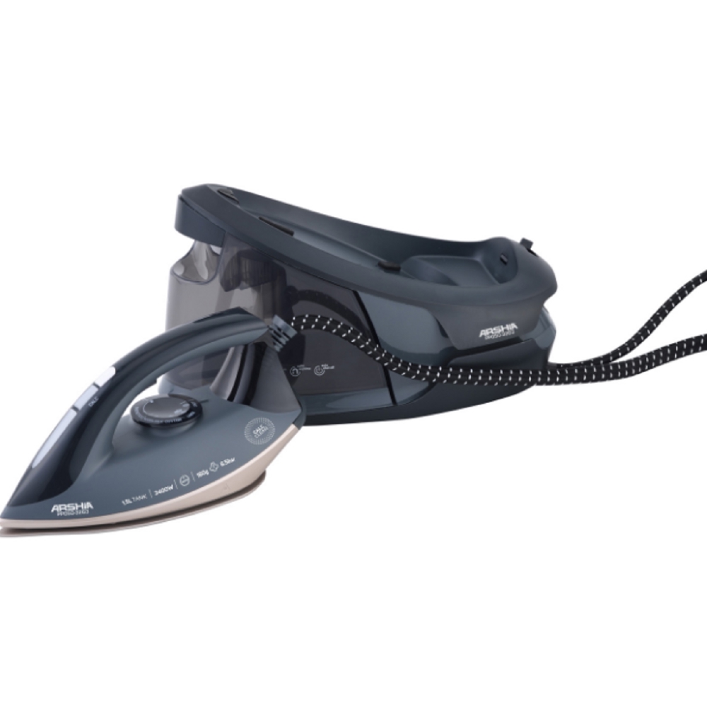 ორთქლის უთო Arshia PP050-3263, 2400W, 1.5L, Steam Iron, Blue