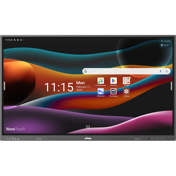Smart Board Vivitek EK757i NovoTouch, 75", RAM 16GB, 128GB, Android 14, Grey