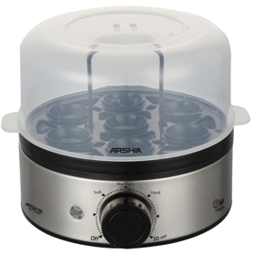 კვერცხის სახარში Arshia EB112-3208, 400W, Egg boiler, Silver
