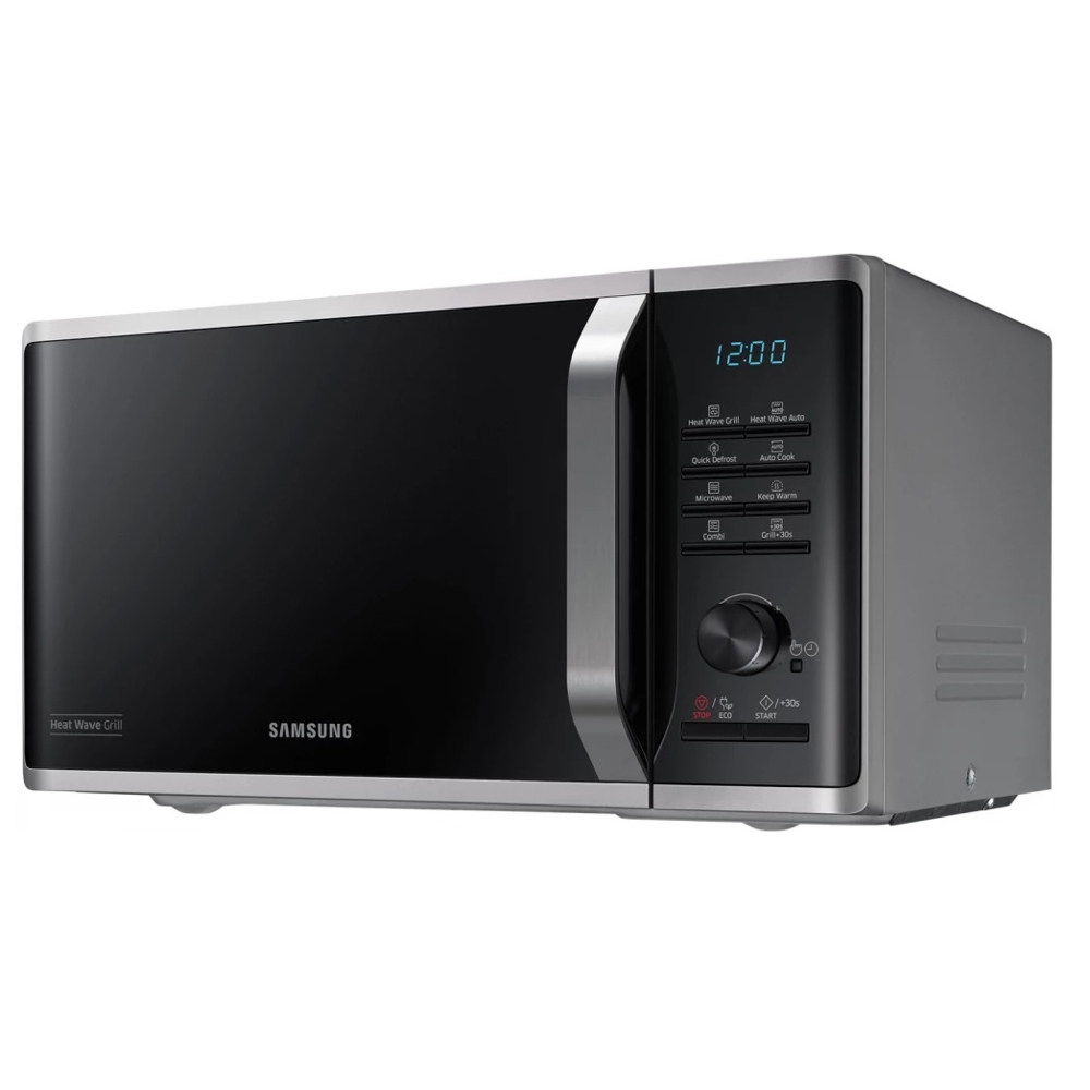 მიკროტალღური ღუმელი Samsung MG23K3575AS/EO, 2300W, 23L, Microwave Oven, Black/Silver