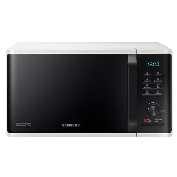 მიკროტალღური ღუმელი Samsung MG23K3515AW/EO, 2300W, 23L, Microwave Oven, Black/White